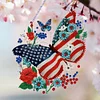 DIY Independence Day Butterfly Diamond Painting Single-sided Hanging Pendant