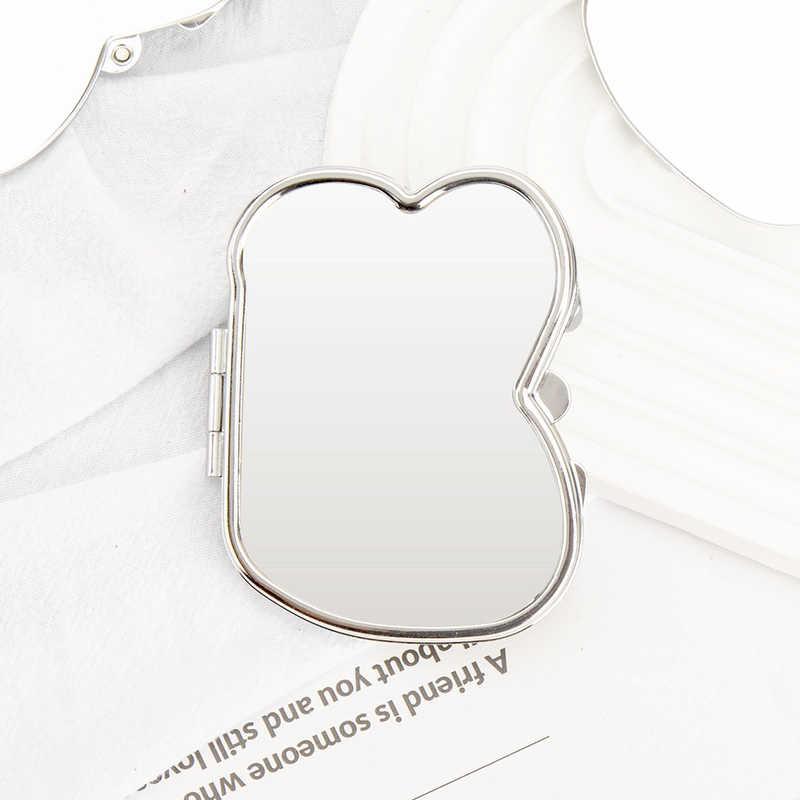 Minimalist Geometric Pu Leather Glass Iron Mirror 1 Piece