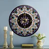  DIY Round Metal Tin Mandala Diamond Painting Special Shaped  Clock Kit