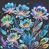 Diamond Painting -DIY Round Drill Colorful Flowers(40x40cm)