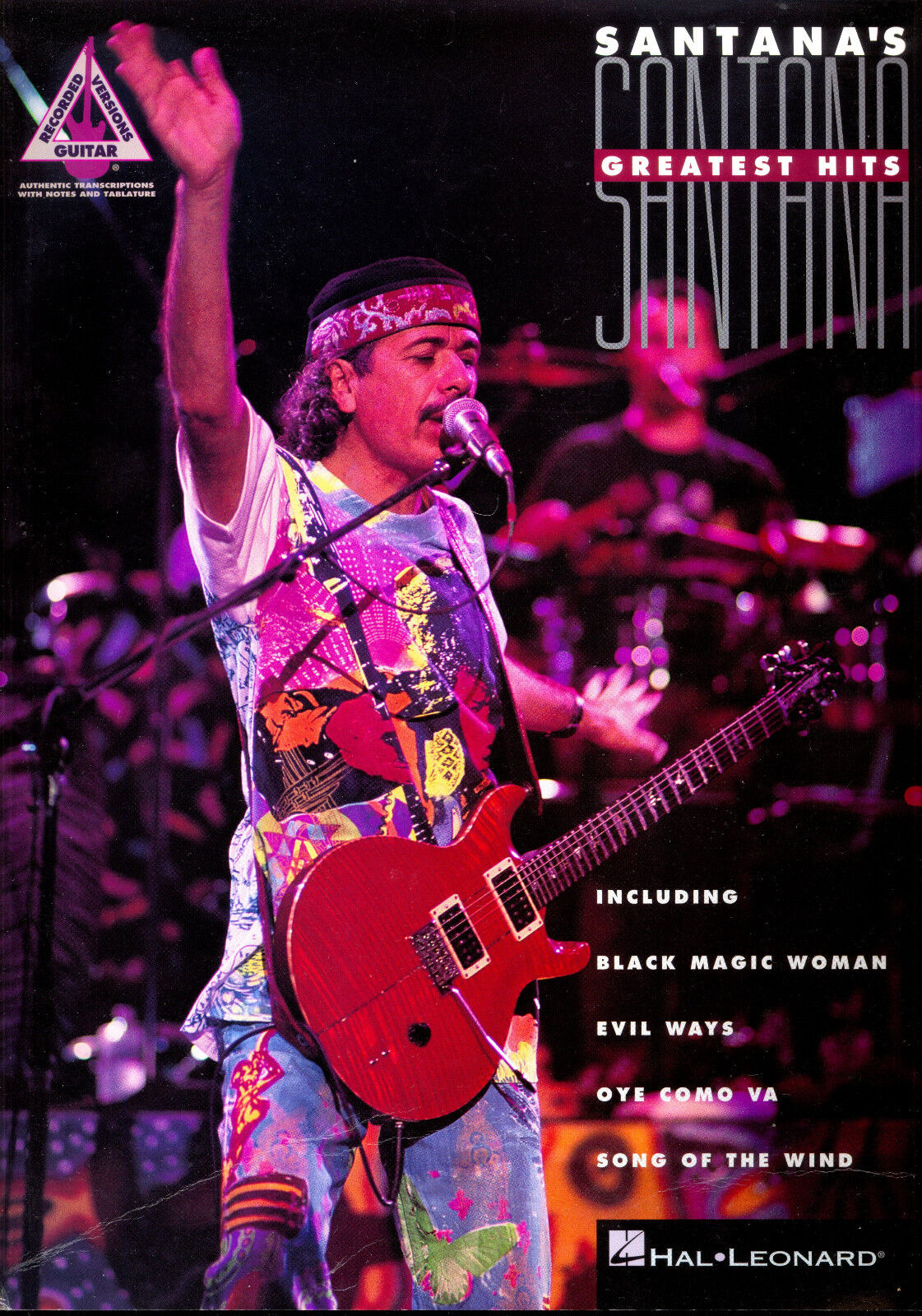 1969-1996 CARLOS SANTANA GREATEST HITS GUITAR TAB/VOCAL Photo Poster paintingS SHEET MUSIC BOOK