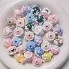 Cute Macarone Acrylic Beads DIY Bracelet Key Bag Chain
