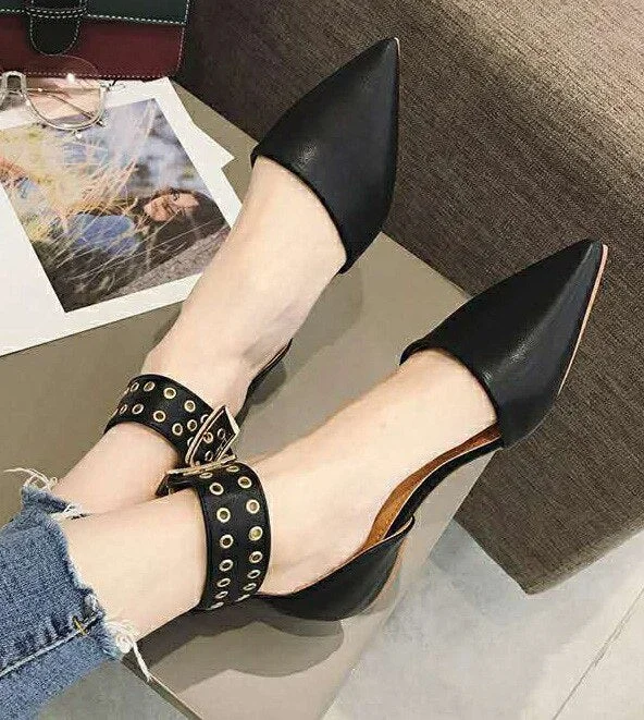 Late Night Sandals Women's 2020 New Summer Buckle Half Baotou Women's Shoes Hollow Shoes Fairy Wind