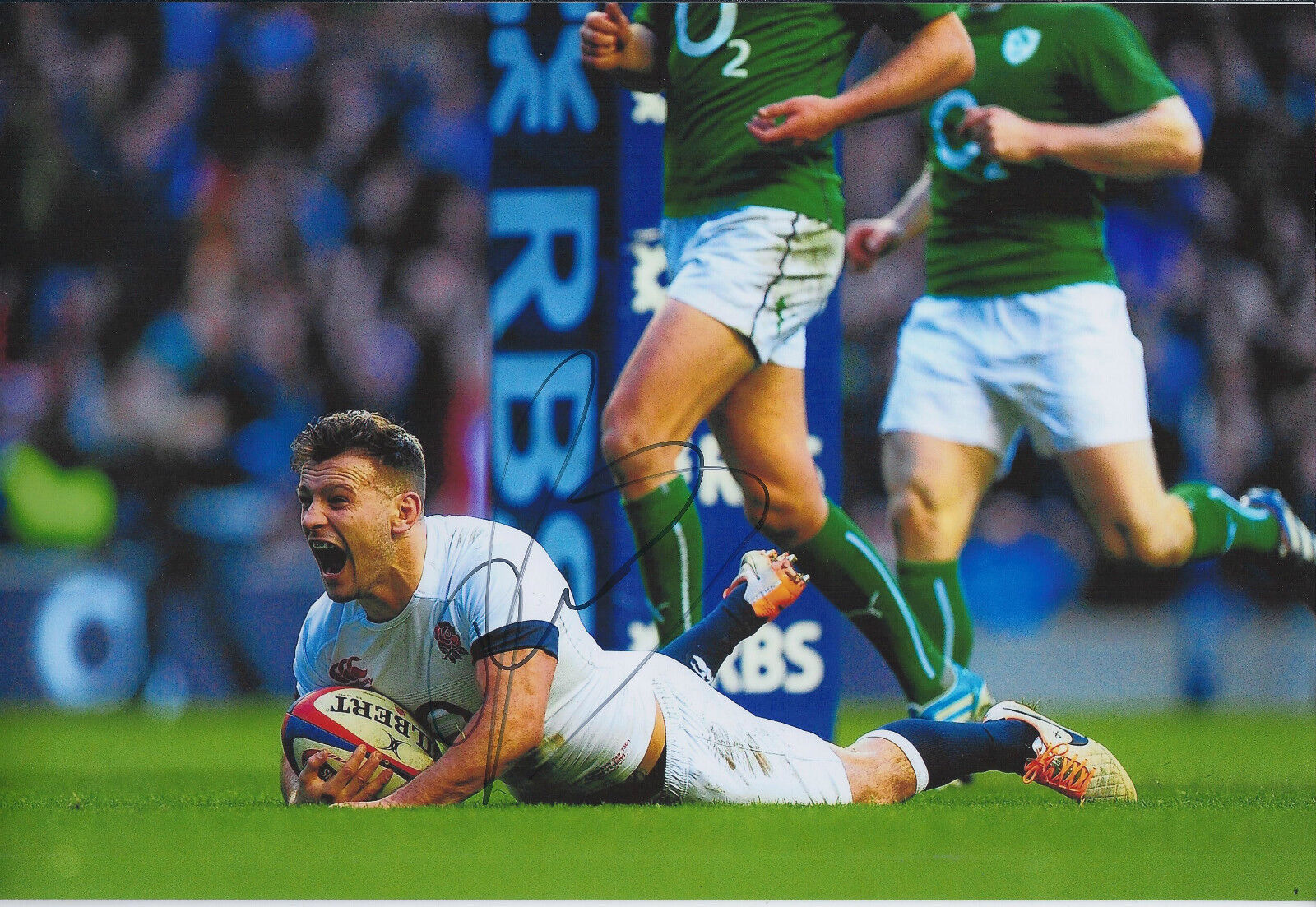 Danny CARE Signed Autograph 12x8 Photo Poster painting AFTAL COA RUGBY Union England 6 Nations