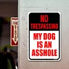 No Treaspassing My Dog Is An Asshole - Vintage Metal Signs - 20*30cm/30*40cm - Warning