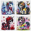 (Multi-Style) Colorful Unicorn-14CT Counted Cross Stitch 40*40cm/15.75*15.75in