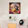 Dancing Beauty And The Beast-14CT Stamped Cross Stitch 50*50cm/19.69*19.69in tapestrymarket