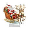 Diamond Painting Acrylic Christmas Santa & Elk Desktop Ornaments