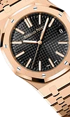 Rose Gold 904L Steel Black - Automatic Watch - 41mm