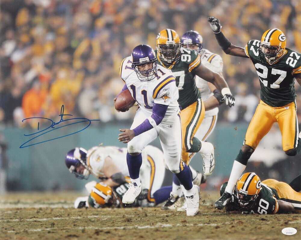 Autographed Poster Minnesota Vikings Daunte Culpepper Signed 16x20 Photo Poster painting JSA COA