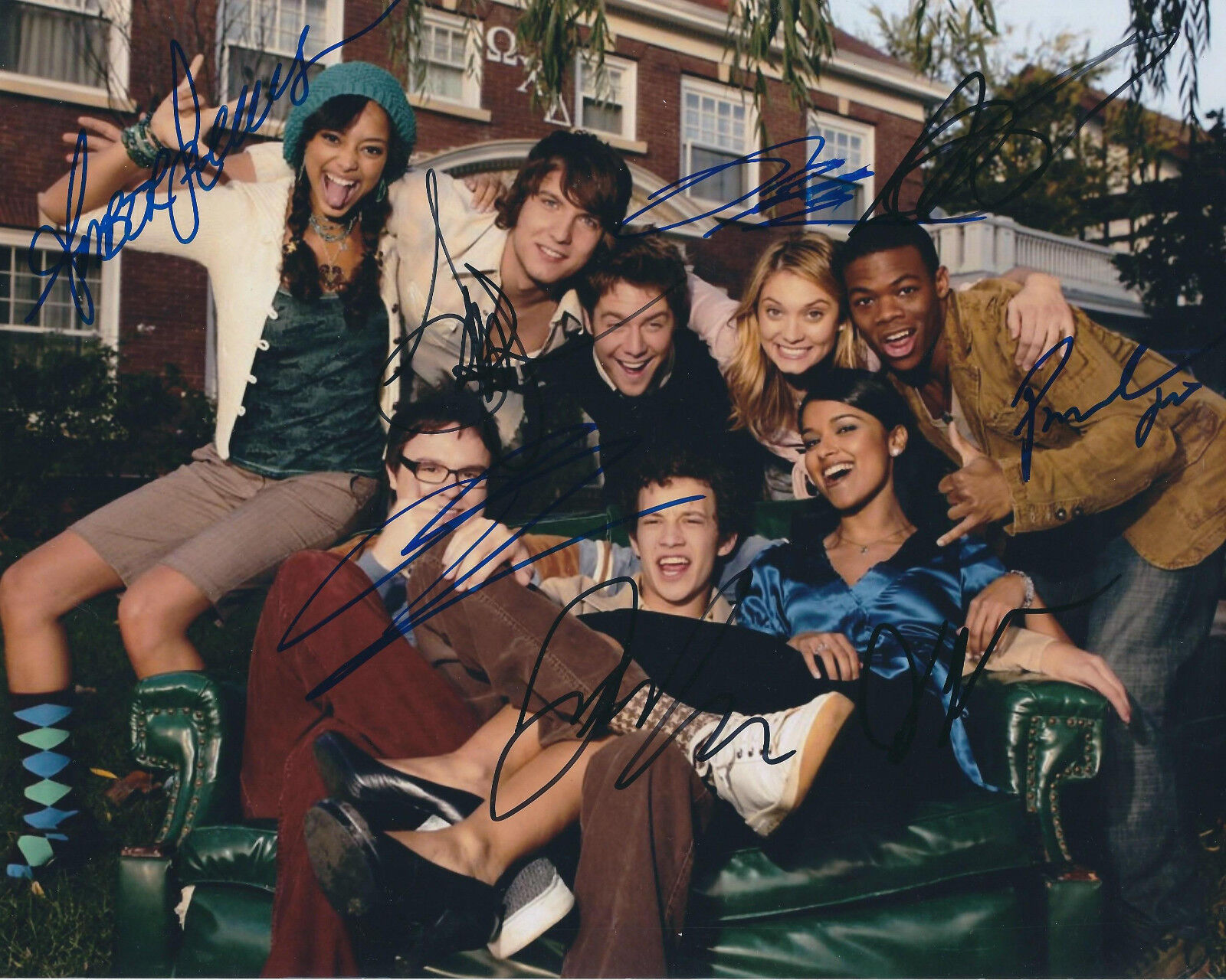 GREEK AUTOGRAPHED Photo Poster painting SIGNED 8X10 #4 AUTOS OF 8 PEOPLE TOOK 4 YEARS TO FINISH