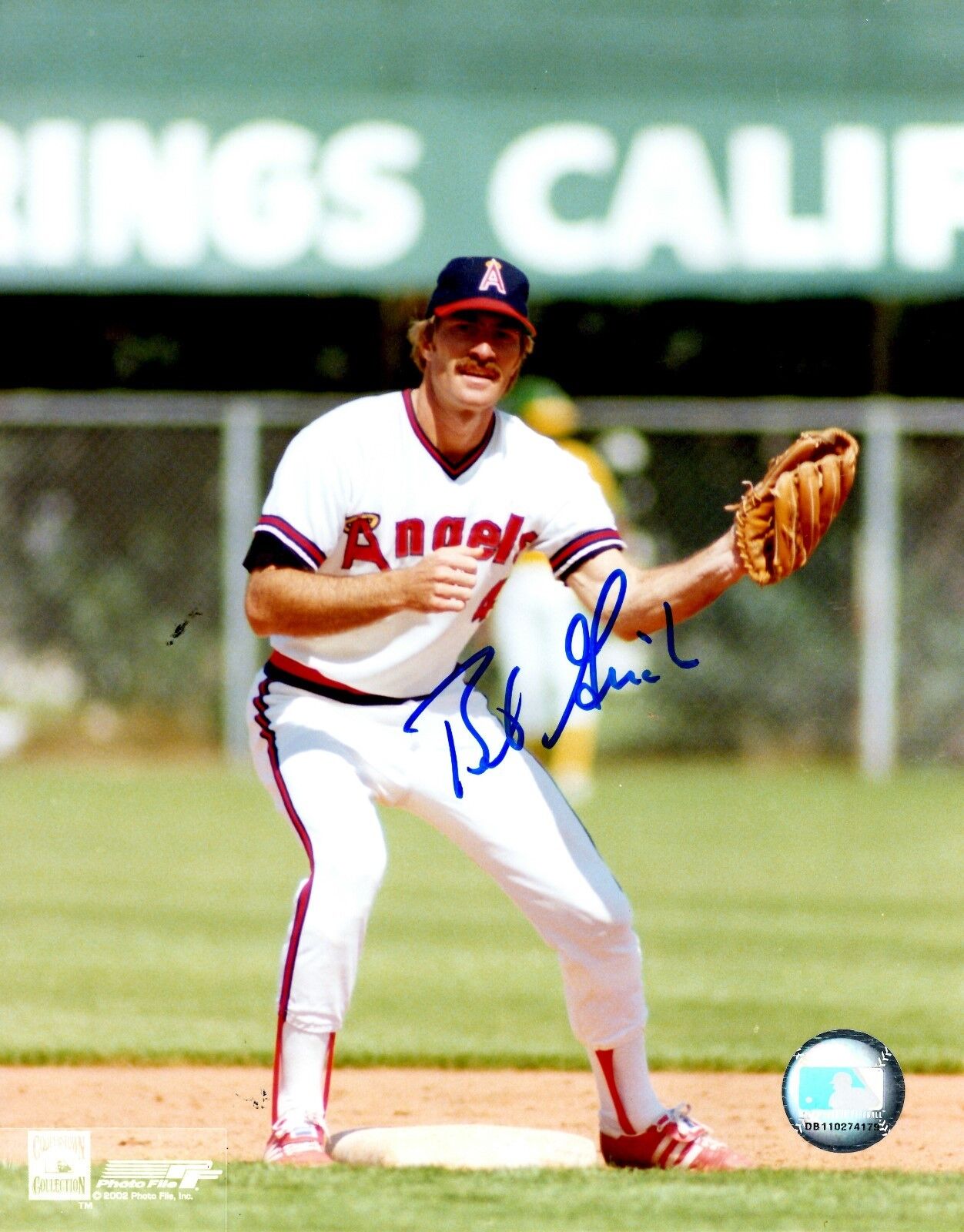 Signed 8x10 BOB GRICH California Angels Autographed Photo Poster painting - COA