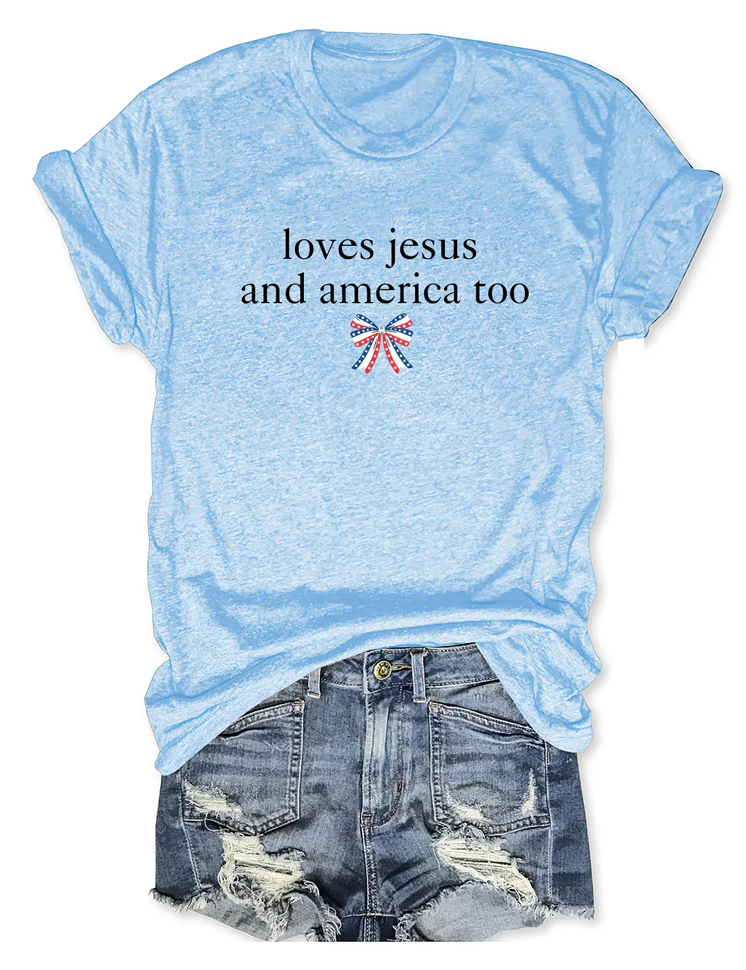 Loves Jesus And America Too T-shirt