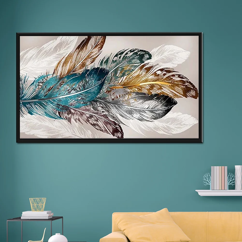 Diamond Painting - Full Round Drill - Feathers(80*40cm)