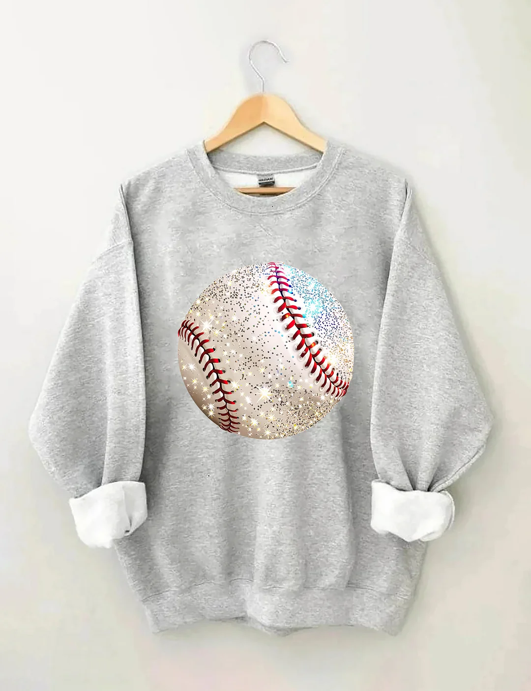 Glitter Baseball Game Day Sweatshirt
