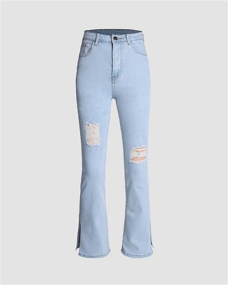 Washed Push Up Jeans