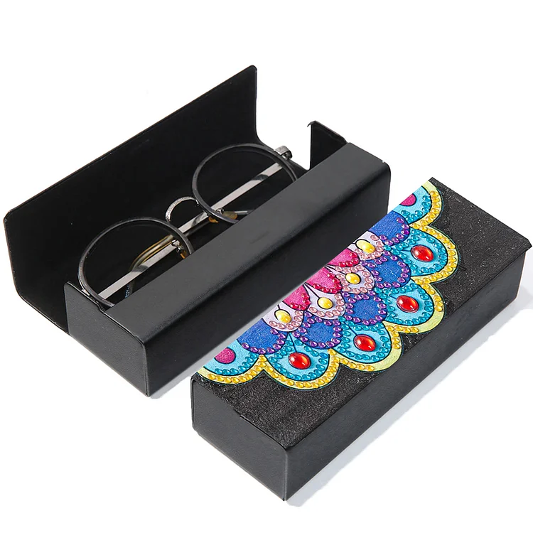 DIY Diamond Painting Eyeglass Case Mandala Flowers Sunglasses Cases Storage Case