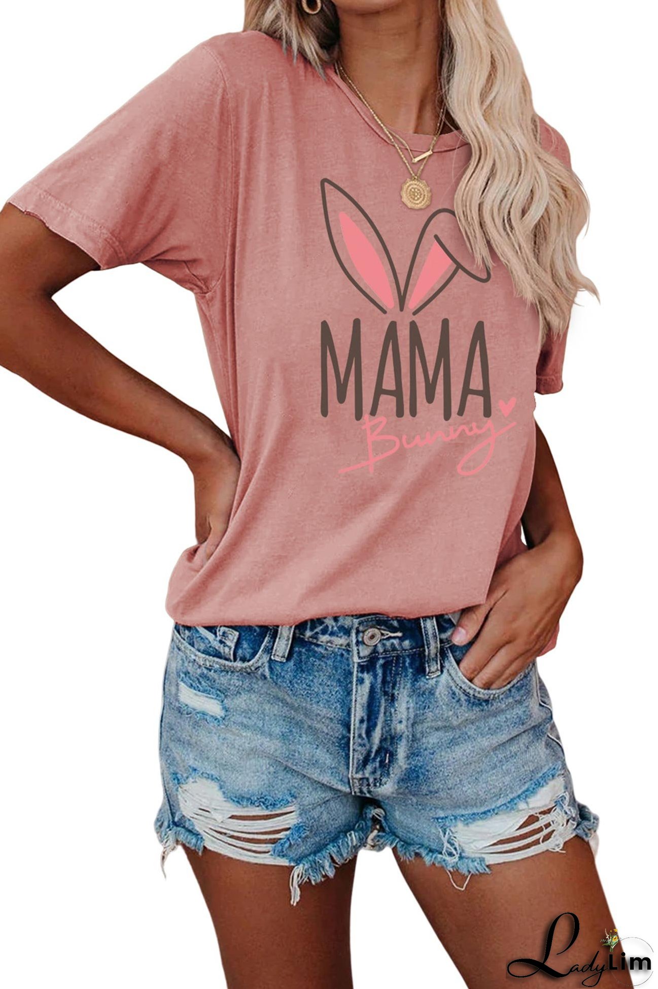 Mama Bunny Graphic T-shirt
