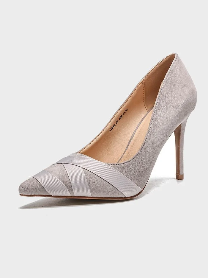 Lace-up high heels shallow mouth pointed toe fashion single shoes