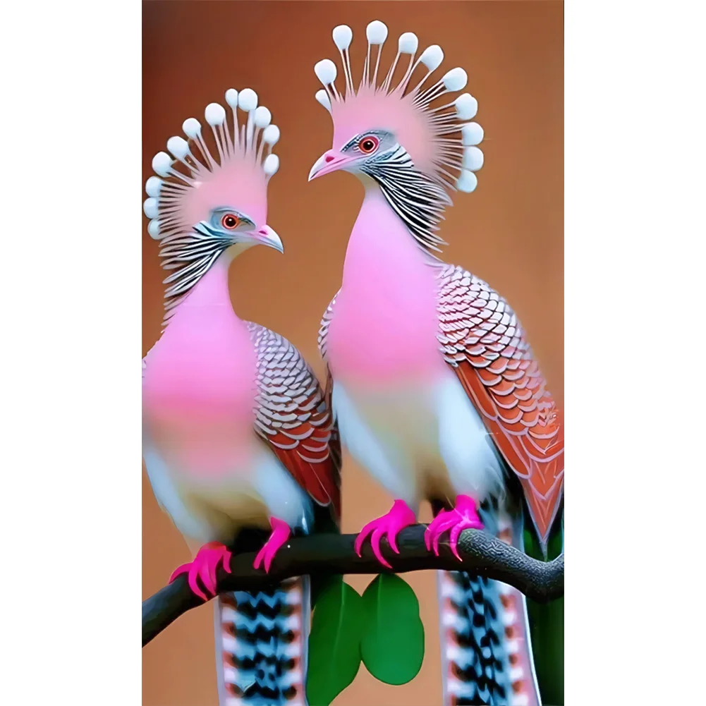Full Round Diamond Painting - Crested Pigeon(Canvas|30*50cm)
