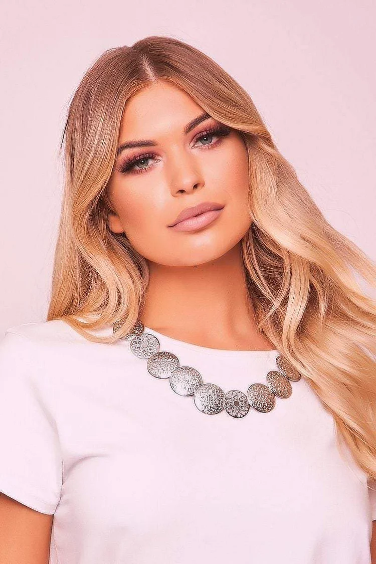Millie Silver Coin Necklace Katch Me
