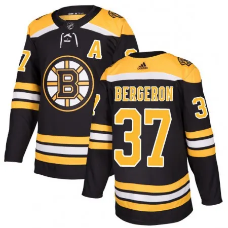 Men's  Boston Bruins #37 Patrice Bergeron Black Stitched NHL Jersey