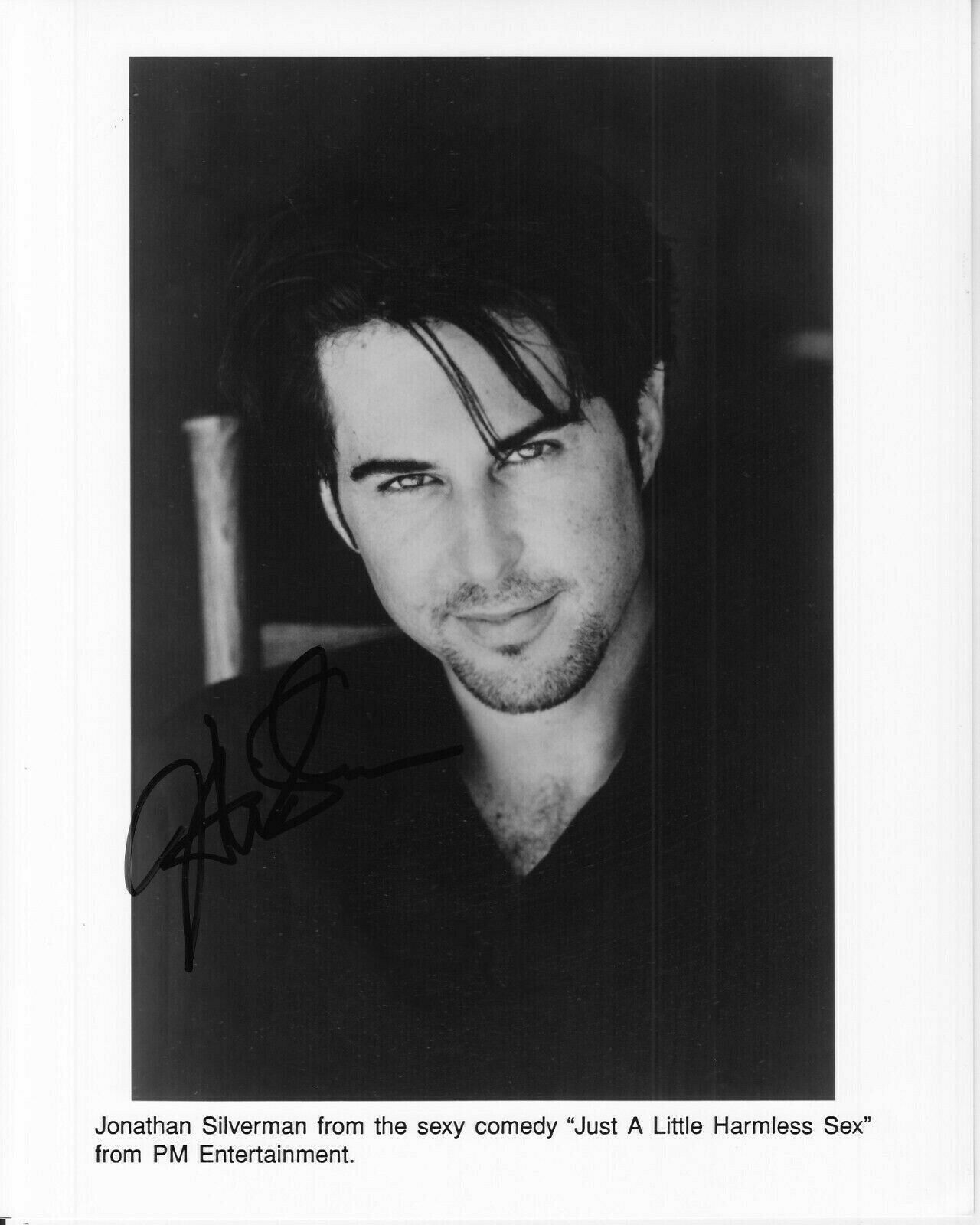 JONATHAN SILVERMAN hand-signed JUST A LITTLE HARMLESS SEX 8x10 w/ uacc rd COA