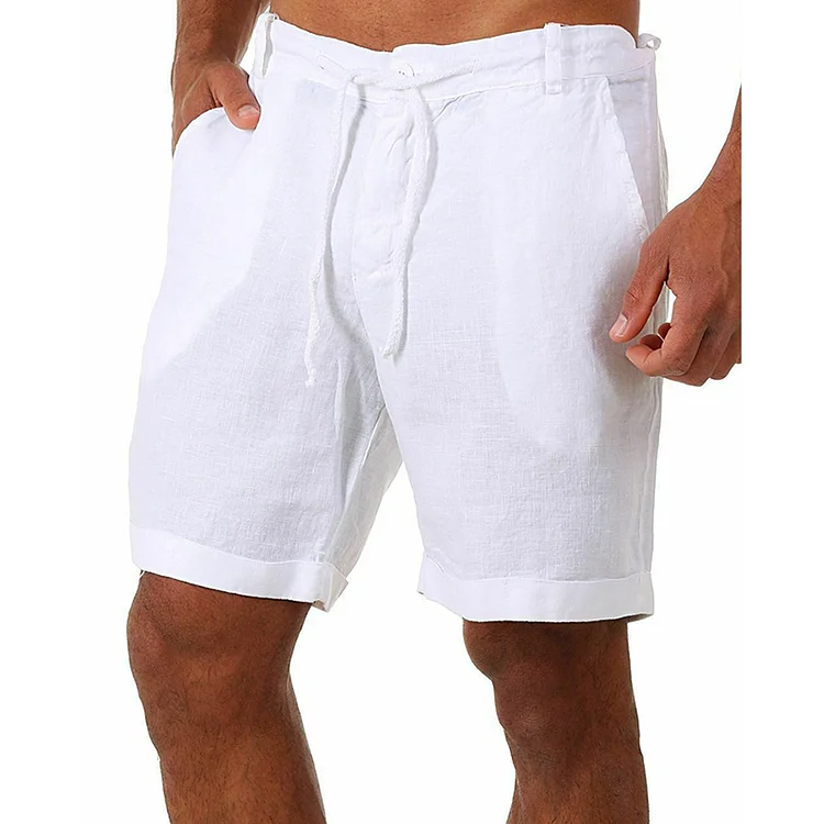 BrosWear Comfortable Casual Solid Color Shorts