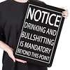 Drinking And Bullshitting Is Mandatory - Metal Tin Signs(8*12Inch/12*16Inch)