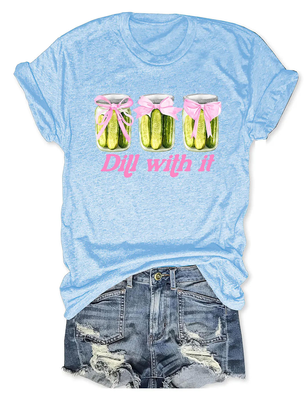 Funny Dill With It Pickle T-shirt