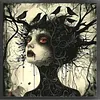 Crow Witch-11CT Stamped Cross Stitch 40*40cm tapestrymarket