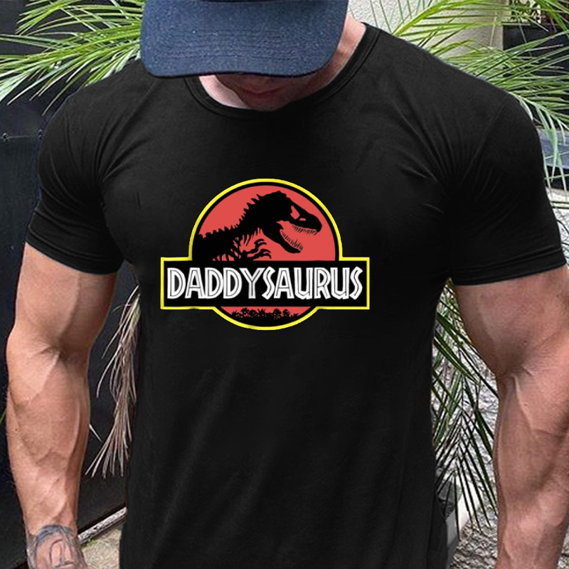 Daddysaurus Funny Daddy Dinosaur T-Shirt ctolen