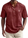 Men's Fashion Loose Button T-Shirt