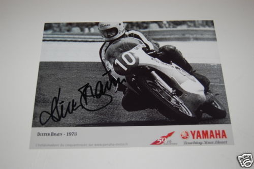 Famous Motogp Rider Dieter Braun signed Photo Poster painting.