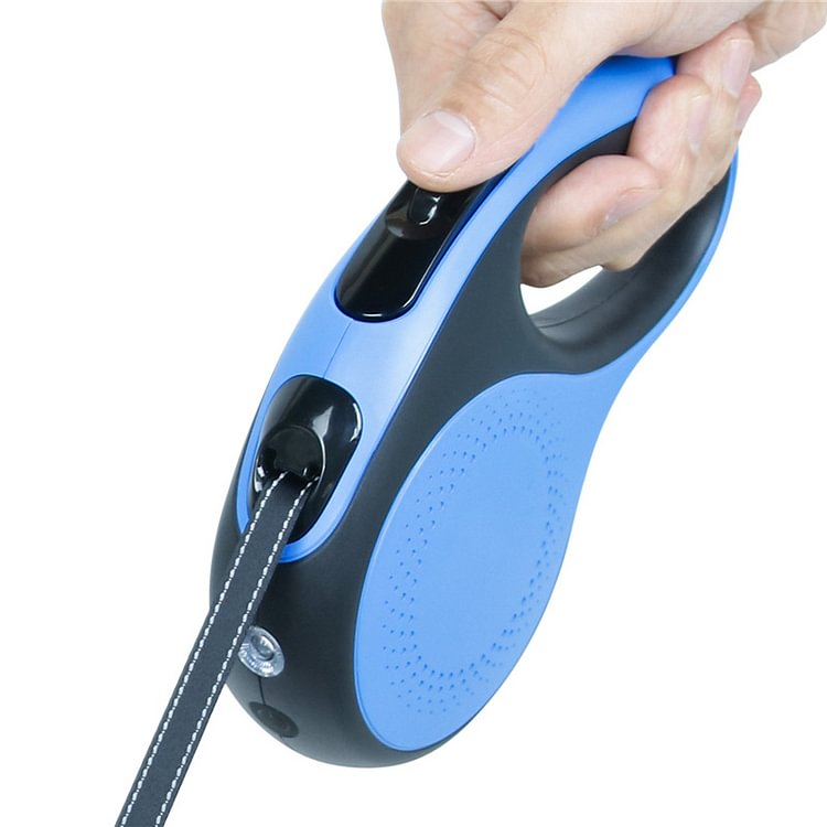 led Rechargeable pet telescopic lead rope Flashlight tractor automatically retractable dog leash