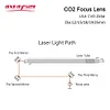 CO2 Laser Lens CVD ZnSe 15/20mm F63.5 Focusing for Engraving Cutting Machine F38.1/50.8/63.5/76.2/101.6/127mm Dia.12/15/18/19.05