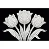 uk.everydayedeals DIY Pearl Painting With Frame - Handmade Self-Adhesive Pearls - Tulip(20*30cm)