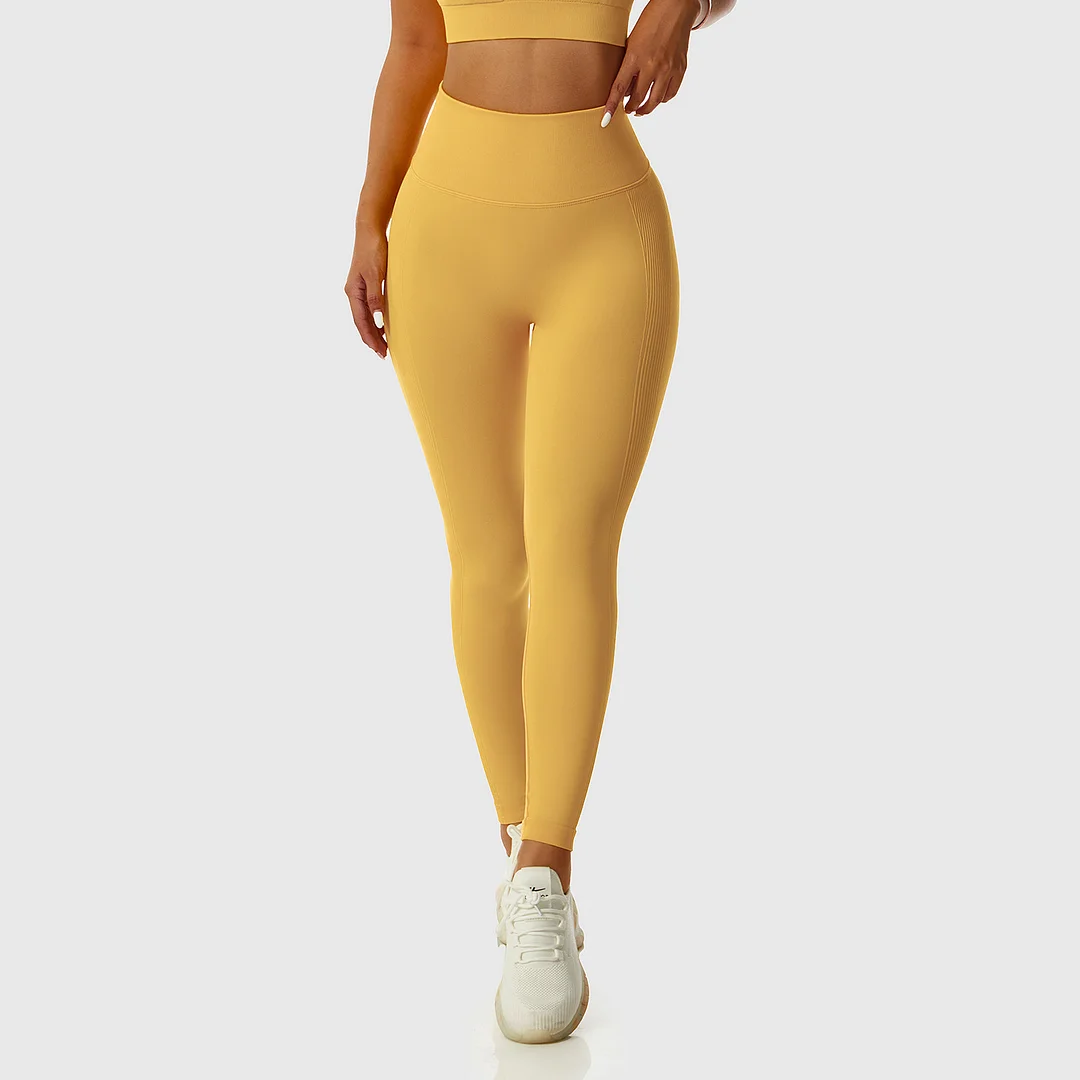 Solid color seamlessly lifts buttocks Legging