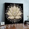 (30x30cm)DIY Lotus Flower Pearl Painting Kit With Inner Frame Home Decor