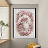 (Stamped/Counted) Pink Santa - 14CT Cross Stitch 45*65cm/17.72*25.59in(Big Size)