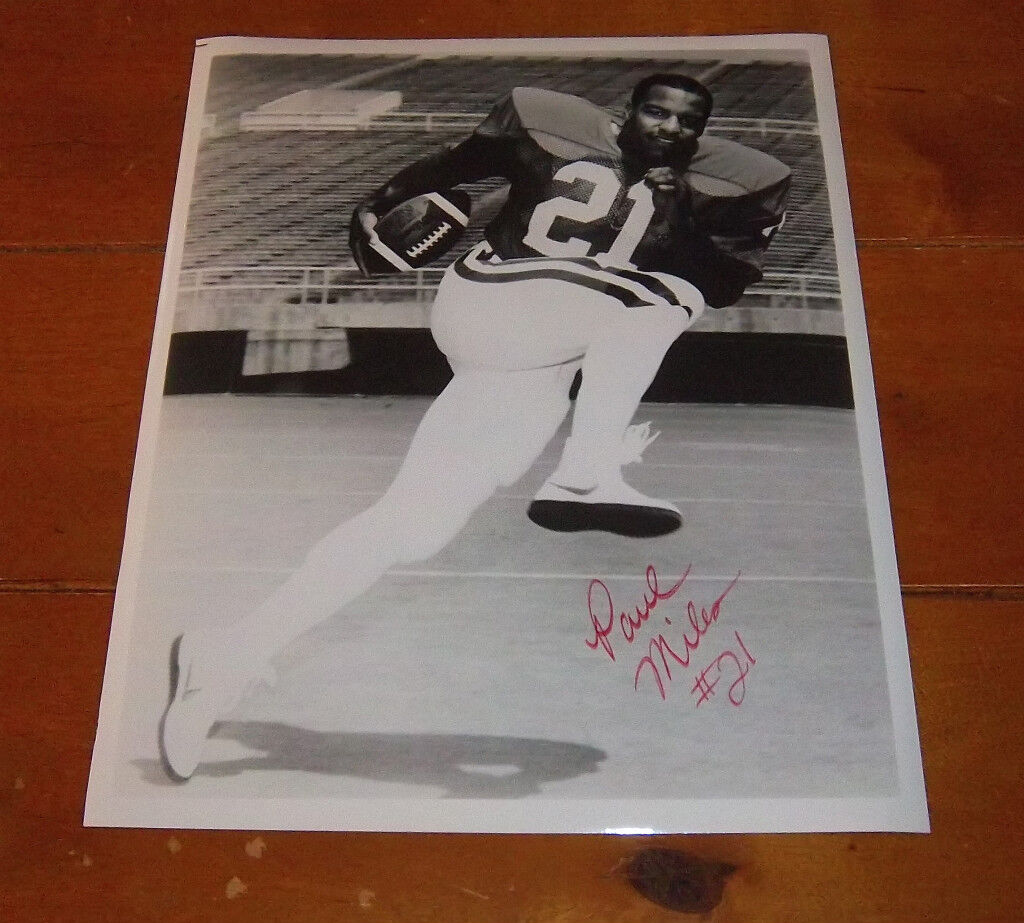 Nebraska Huskers RB Paul Miles Signed Autographed Wire Photo Poster painting Rare