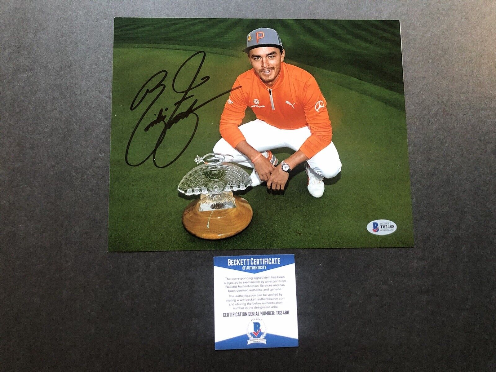 Rickie Fowler Hot! signed autographed PGA Golf 8x10 Photo Poster painting Beckett BAS coa