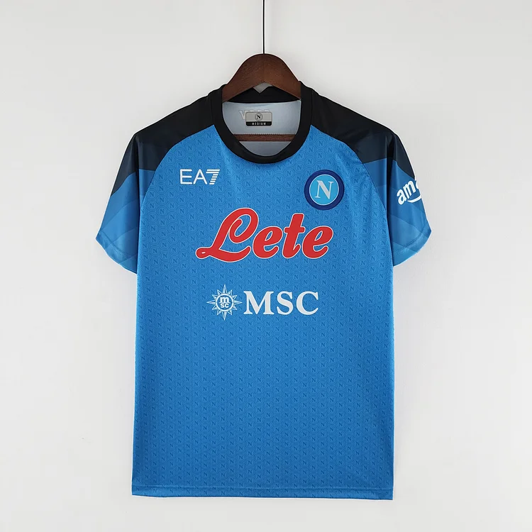 Napoli Home Shirt Kit Kids & Junior 2022-2023 With Shorts ( Printing Your Name )