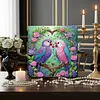 Kit de peinture diamant pour forme sp&eacute;ciale &agrave; forme d&rsquo;oiseau DIY avec cadre 25x25cm points diamant&eacute;s, peintures artistiques pour adultes, d&eacute;coration i