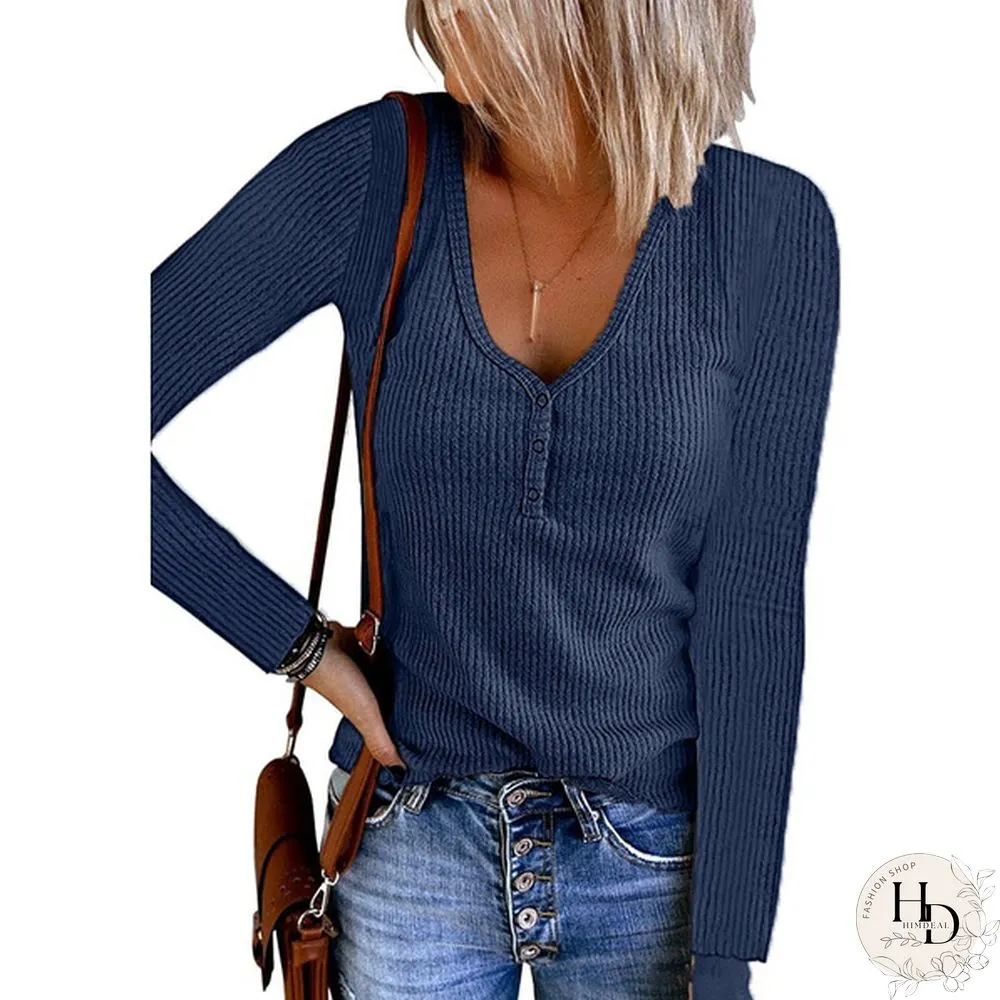 XS-8XL Autumn and Winter Warm Tops Plus Size Fashion Clothes Womens Casual Long Sleeve