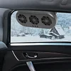 Solar Auto Air Vent Cooling System 3 Fans Car Exhaust Ventilation Fan (Black)