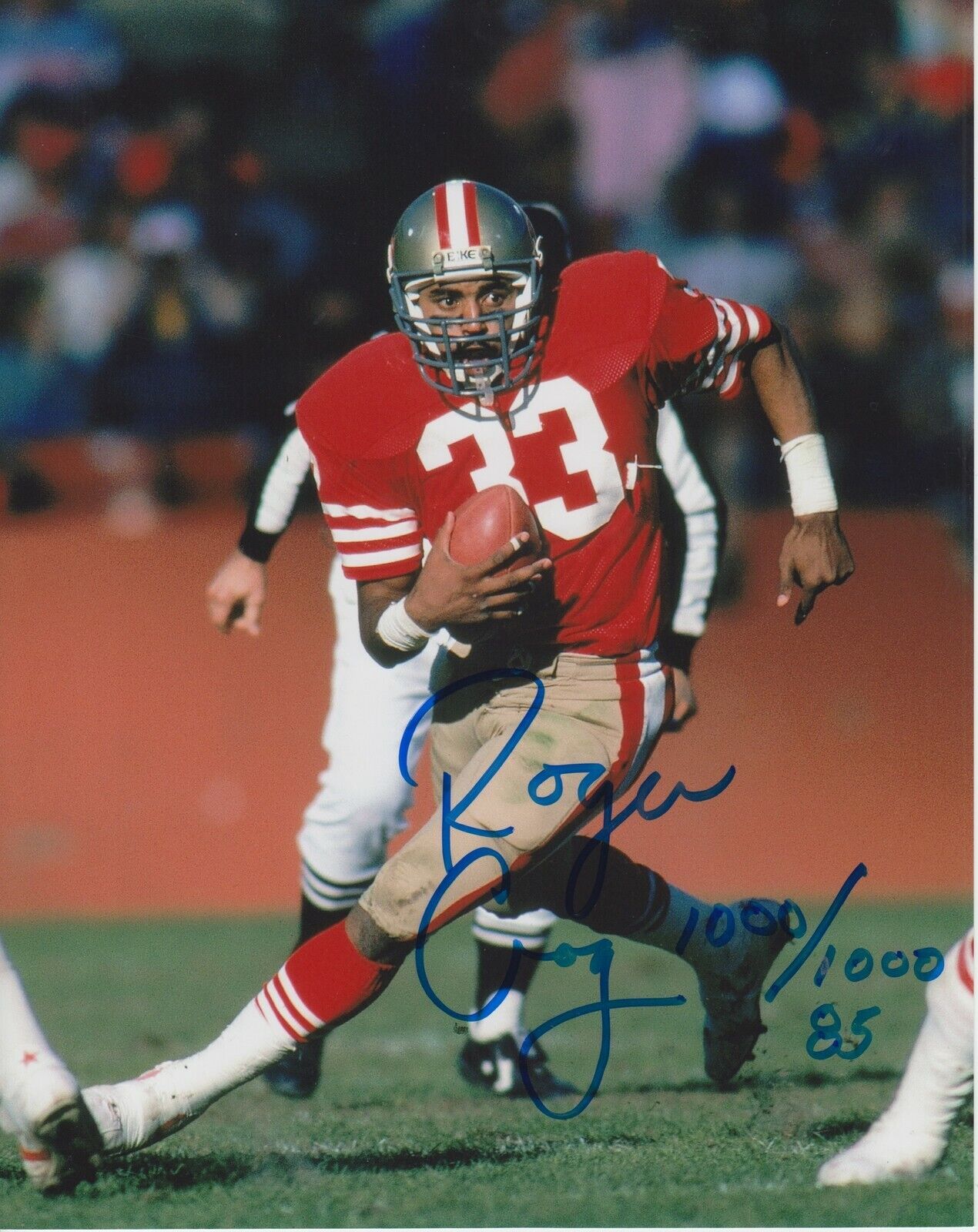 Roger Craig With Inscriptions #2 8x10 Signed Photo Poster painting w COA San Francisco 49 ers