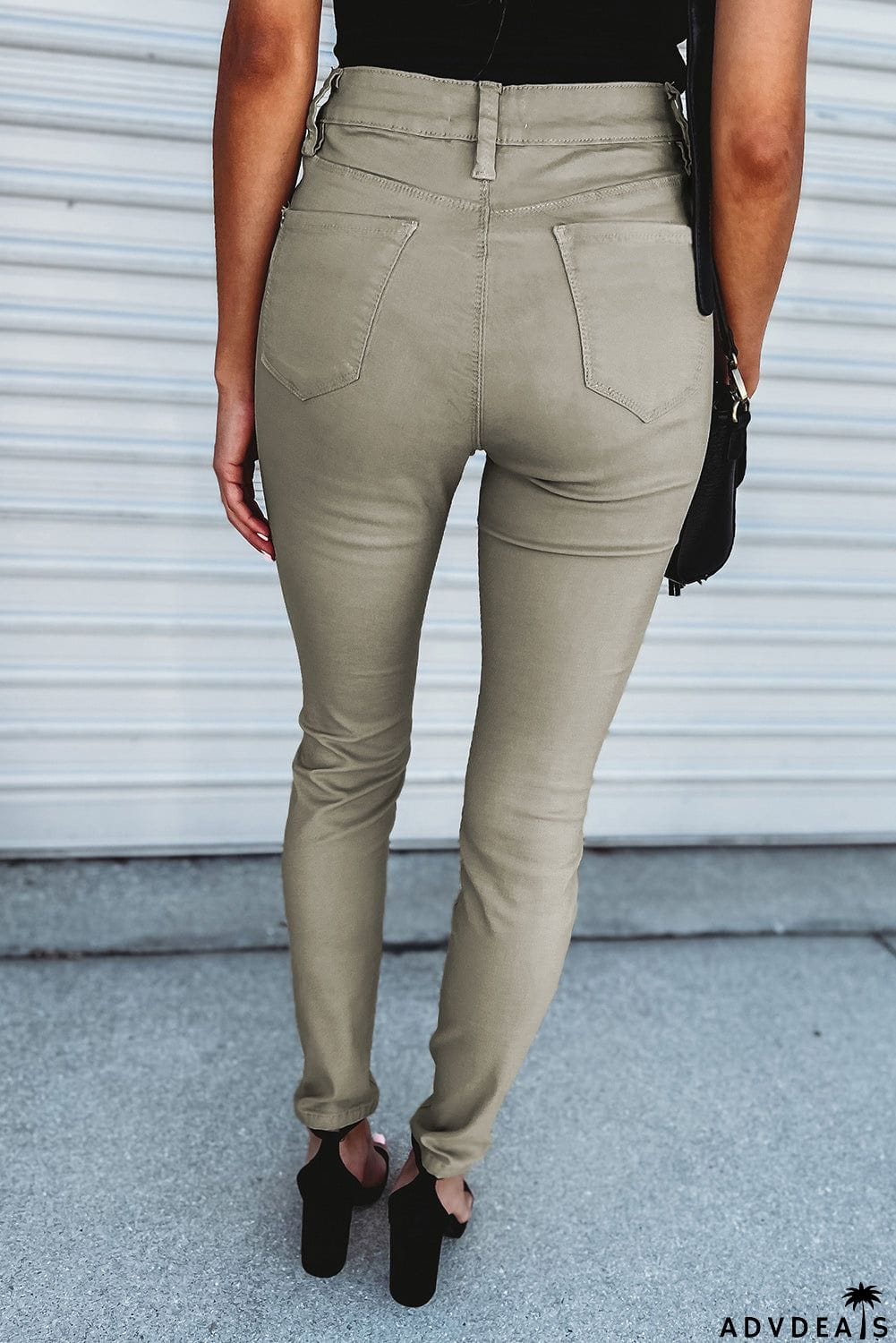 Casual Stretch High Waist Skinny Pants