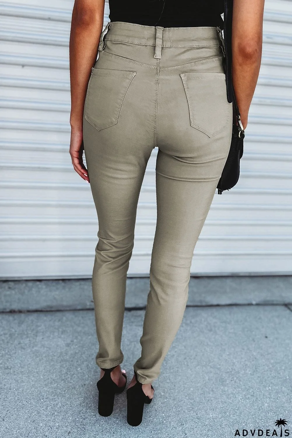 Casual Stretch High Waist Skinny Pants