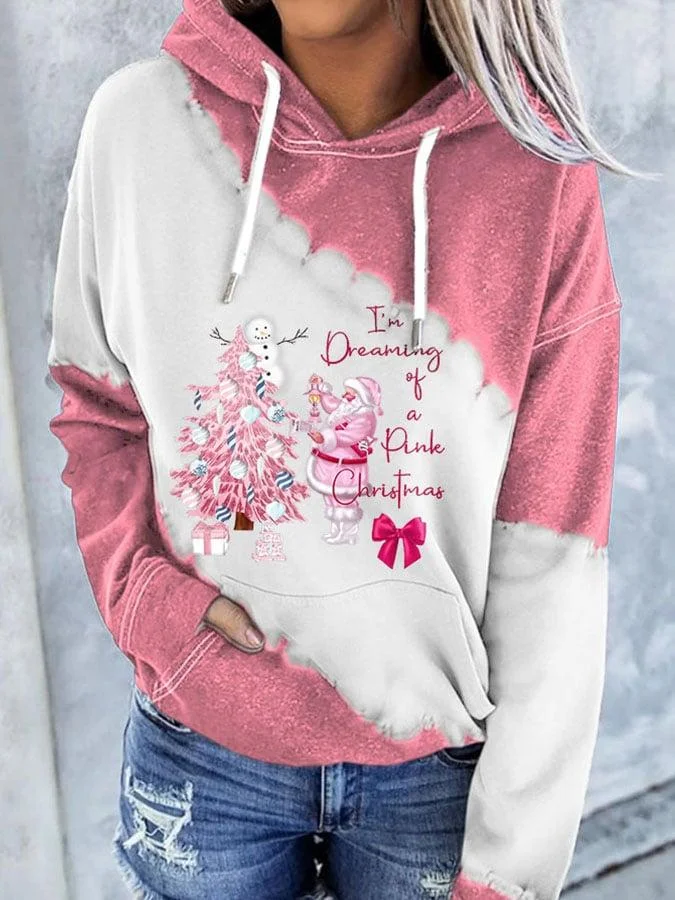 I'm Dreaming Of A Pink Christmas Printed Hoodie